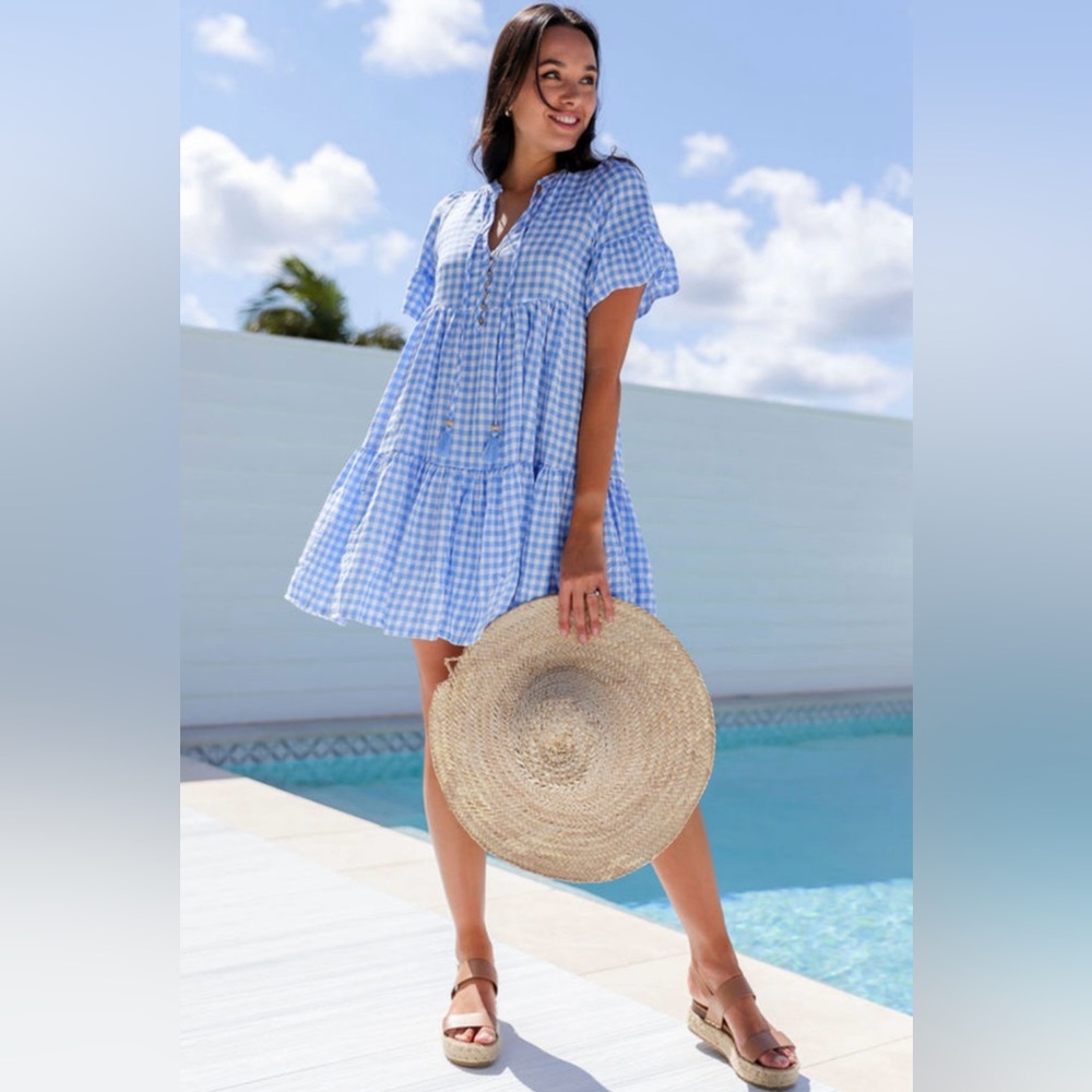 Berlin - Blue Gingham Dress